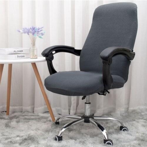 Plaid Thickened Waterproof Rotating Office Computer Chair Cover Flexible Conjoined Armrest Seat Chair Cover funda silla oficina