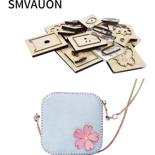 SMVAUON Fashion Shoulder Bag Wood Mold Cutting Trend Practical 2020 Diy Hand-clad Steel Mold Suitable For Die Cutting Machine