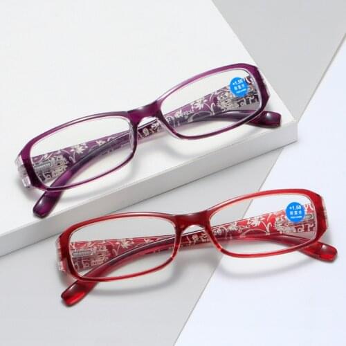 Fashion Printing Reading Glasses Women Men Anti-Blue Light Hyperopia Presbyopia Glasses Reading+1.0+1.5+2.0+2.5+3.0+3.5+4.0