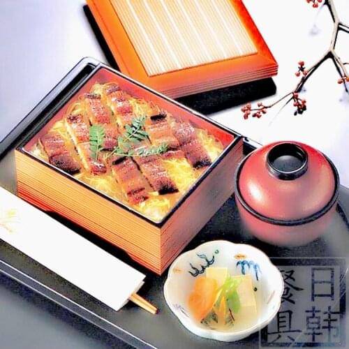 Japanese eel rice lunch meal box sushi box snack mess tin picnic plastic food container