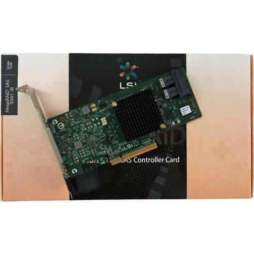 Eastforfuy Avago LSI 9341-8i 12Gb/s SAS/SATA Control Card PCIe3.0 X8 chipset LSI 3008 Hostraid0/1/5/10 8port 2*8643