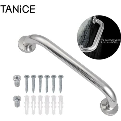 TANiCE Stainless Steel Grab Bar Anti-Slip Shower Bath Grab Bar Towel Rack Wall Grip Handle Safety Rail Grab Bar For Bathroom