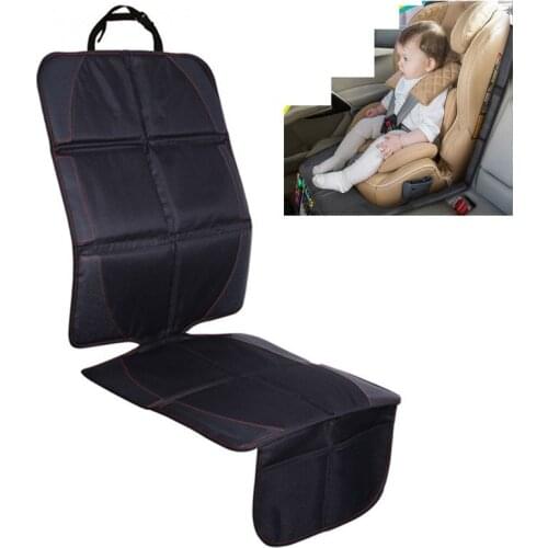 Car Seat Protector with Thickest Padding Durable With 2 Large Pockets for Handy Storage Child Infant Car Seat Protector Cover
