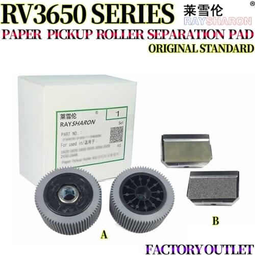 Pickup Roller,Separation Pad For Use in Riso RV 3650 3660 3690 5690 9690 9790 3760 3790