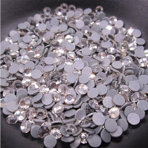 SINUAN Hotfix Rhinestones Ss6 Round Crystal Diamond Iron-On Diy Stone Flatback 2Mm Rhinestone Beads Diy Accessories Shiny Stones