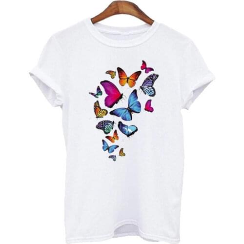 Butterfly Series Heat Transfer Sticker Butterfly Applique Patches for DIY T-Shirt Dress Clothing Handbag Decor Sewing Supplies