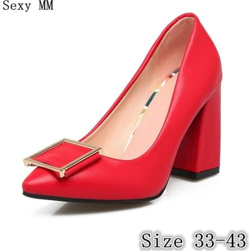 High Heels Women Pumps High Heel Shoes Stiletto Woman Party Wedding Shoes Ladies Kitten Heels scarpin Plus Size 33 - 40 41 42 43