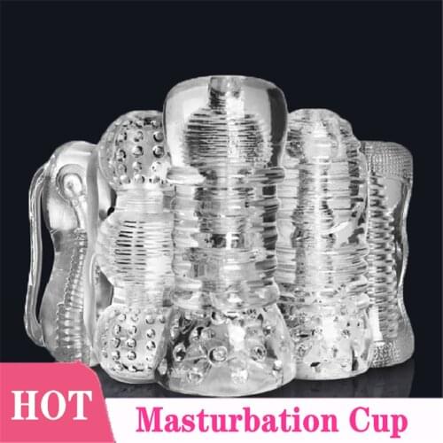 Vagina Sex Toys Masturbator Cup Pussy Masturbator Male Vagina Anal Anal Toys Artificial Vagina Male Toys Erotic Toys Transparent