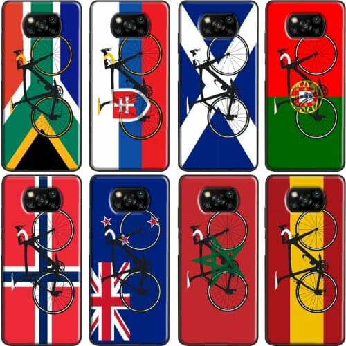 Bike Flag Slovakia Portugal Morocco Case For Xiaomi POCO F2 Pro POCO X3 F1 Mi A3 9T Pro 10 Ultra 8 9 Max3 Mi Note 10 Lite