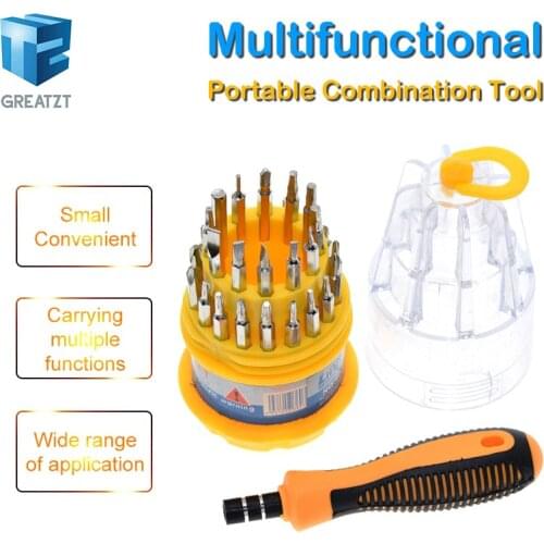 High quality carbon steel pagoda multi-function 31-in-1 batch of manual screwdriver combination tool Screwdriver tool set sale