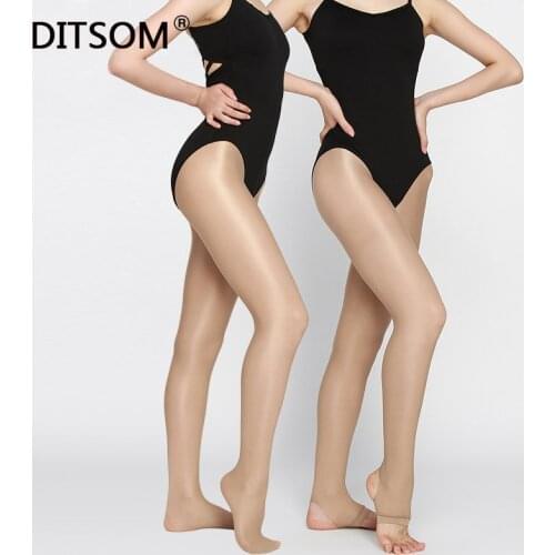 Women Shiny Pantyhose Toast Elastic Stockings Shinning Glitter Tights Skinny Shimmer Ballet Performance Dance Tights For Ladies