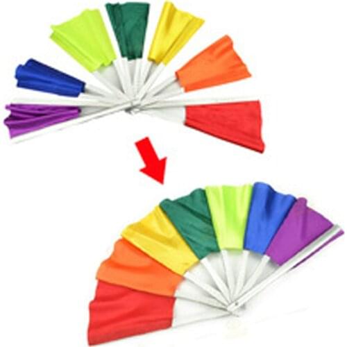 1pcs Breakaway Fan Magic Tricks multicolor Broken Fan Recovery & restore Stage magic prop magician trick Magic Gimmick
