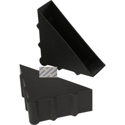 200Pcs Black Plastic Shape Triple Corner Tile Marble Sheet Panel Photo Frame Glass Protector Cushion Packing