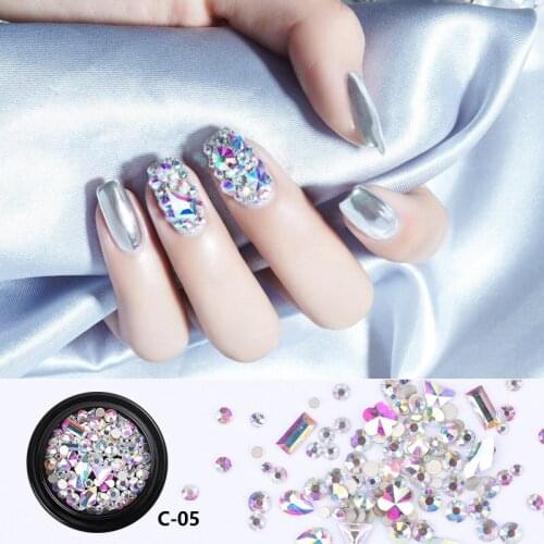 3D Nail Art Decoration Glitter Rhinestone Assorted Women Makeup Nail Art Decals Easy To Match Nails Accesorios -VL16