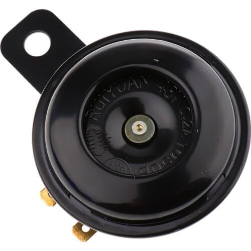 48V 0.2A Universal Super Loud Horn For Electric Bike Black Trumpet