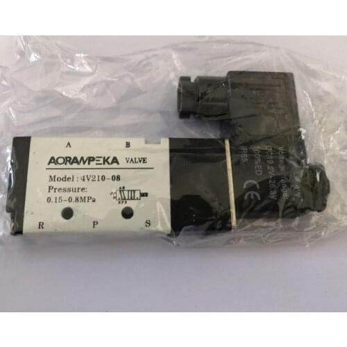 5Pcs 5 Way 2 Position Airtac Electric Solenoid Valve 4V210-08 DC 24V DC12V AC110V AC220V 1/4" Port Size