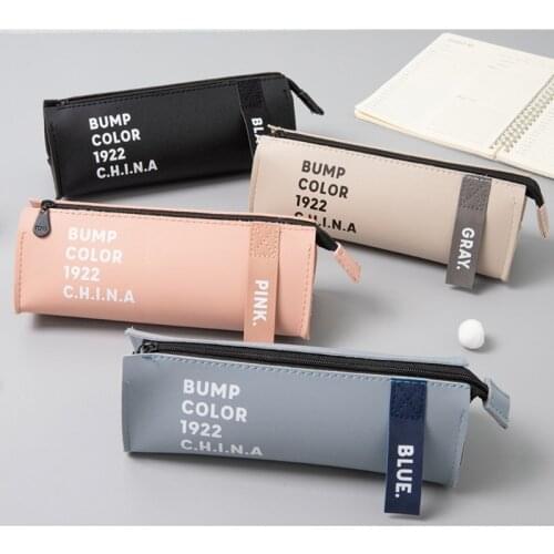 Large PU Leather Pencil Bag Multi-purpose Portable Travel Organizer Bag Makeups Pouch Large Pen Pouch for student Girl