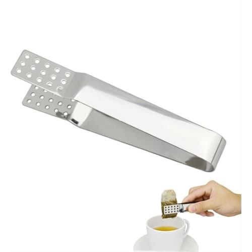 Stainless Steel Tea Bag Clip Stainless Steel Tea Bag Tong Squeezer Resistant Teabag High Quality Food Set Clip