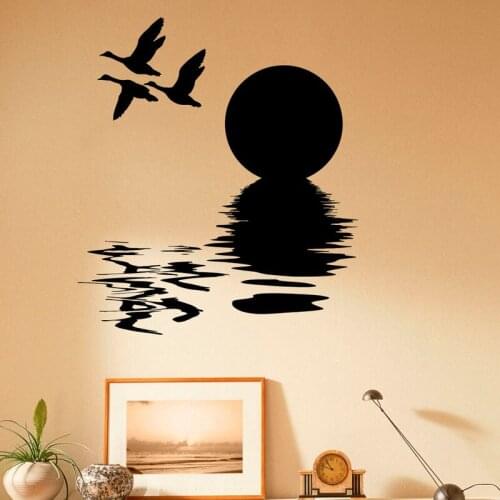 ZOOYOO Scenery Bird Hunting Wall Decals Active Hobbies Hunter Nature Design Living Room Bedroom Decoration Art Wall Stickers