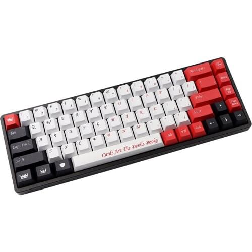 GMK-KEY Poker Keycap Cherry Profile Dye Sublimation Keycaps For DZ60 GK61 64 68 71 75/84/TKL87/96/980/104/108 ISO Key Cap