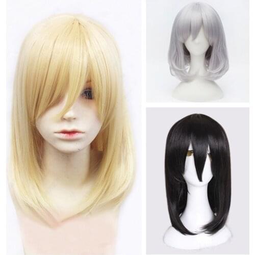 Howls Moving Castle Wizard Howl Sophie Hatter Heat Resistant Synthetic Hair Cosplay Costume Wig
