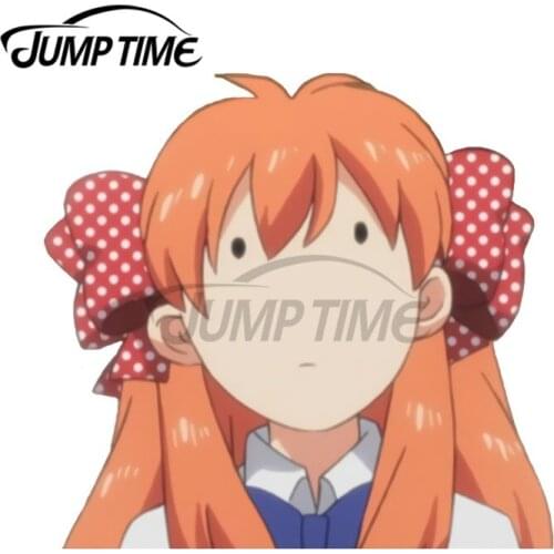 JumpTime 13 x 11.2cm Chiyo Funny Face Motorcycle Car Stickers Custom Refrigerator Printing Fine Decal Waterproof Car Accessories