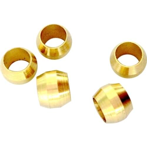 10 PCS EARTH STAR 4mm Compression Fitting Olive Parts for Oil Connection Pipe Promotion Price