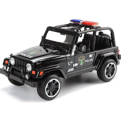 Diecast 1/32ScaleOffroad Vehicle Convertible Military Vehicle Alloy Simulate Car Model Collection Souvenir Gift Display Toy Car