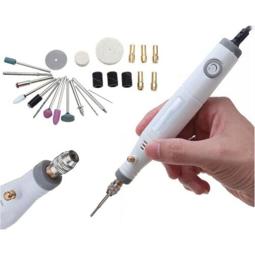 18W 220V/110V Mini Electric Grinder Polisher Hand Drill Kit Wood Engraving Pen Tools Variable Speed Grinder Pen EU/US Plug