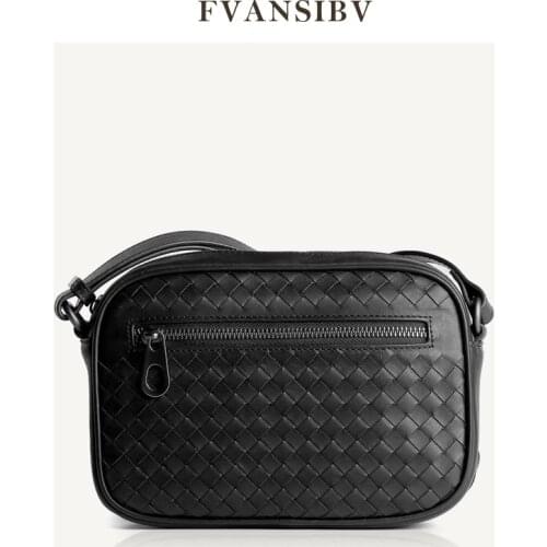 Mens Messenger Bag Luxury Brand Top Genuine Leather Fashion Shoulder Bag High-Grade Cowhide Business Minimalist Style 2021 New