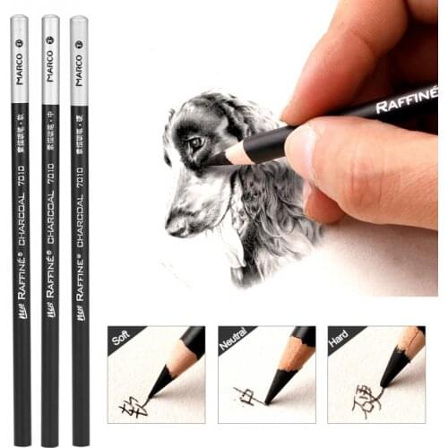 Art Charcoal Pencil 12pcs/Lot Charcoal Pencil Set Professional Art Drawing Writing Sketching Pencils School Stationery