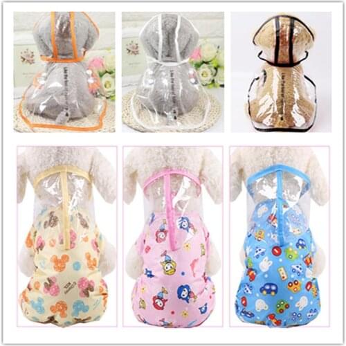 Summer New raincoat Dog Coat Pet Clothes Dogs Raincoat Suitable For Cute Leisure Pet Teddy Bear Small Dog Raincoat Factory Direc