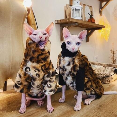 Cat Clothes MPK Store Artificial Fur Fabric Cat Wear Cat Clothes Cat Winter Wear, Based T-shirt Available for Pairing