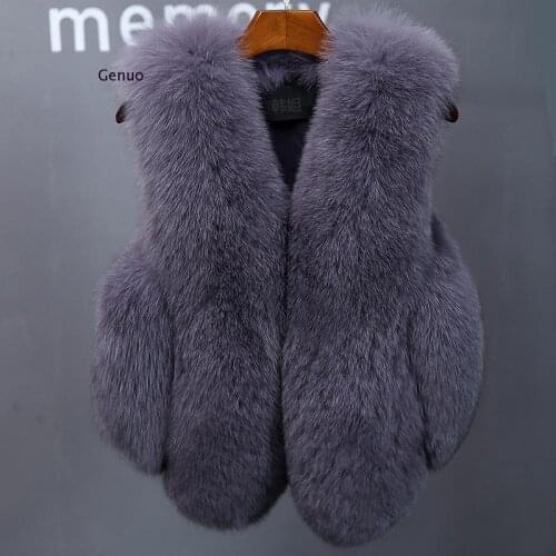 Faux Fur Coat Winter Fur Vest for Women Warm Short Waistcoat Female Casual Loose Fur Jacket Sleeveless Womens Coat Vests