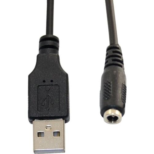 USB 2.0 A Male to 3.5mm1.35mm Female DC Converter Jack Power Plug CCTV DVR Cable 1.5M