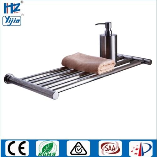 2019 Free shipping heated towel rail Single layer electric towel warmer stainless steel 304 bathroom shelf dryer towels HZ-921