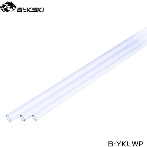 2PCS Bykski Clear Acrylic 8x12mm,10x14mm,12x16mm PMMA Hard Tube For Computer Liquid Loop,Transparent Rigid Hard Pipe,B-YKLWP