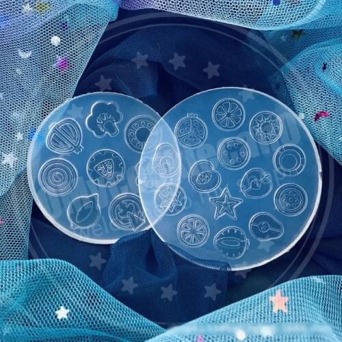 Crystal Epoxy Resin Mold Fruit Vegetable Slices Quicksand Casting Silicone Mould DIY Crafts Jewelry Making Tools