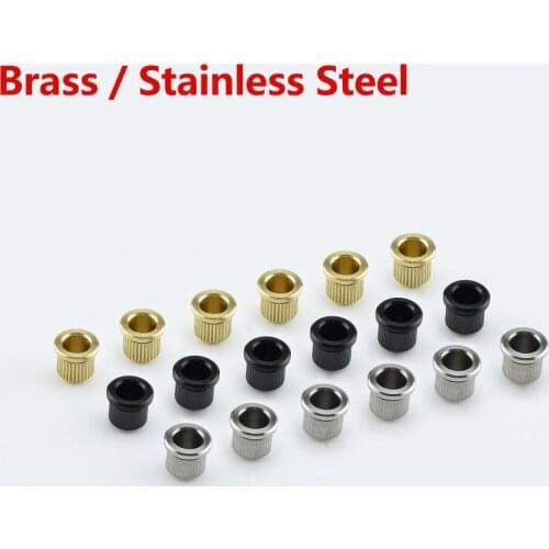 【Made in Japan by GOTOH】Brass/ Stainless Steel Through Body String Ferrules / String Bushings For Electric Guitar