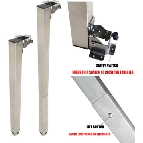 1PCS Camper Telescopic Table Leg Folding Adjustable Height for Caravan Campervan Motorhome RV Folding Table Mount