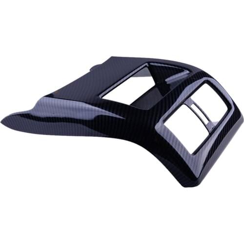 Carbon Fiber Style Rear Center Armrest Air Conditioning Vent Outlet Cover Trim Decor Car Fit for Nissan Teana Altima 2019 2020