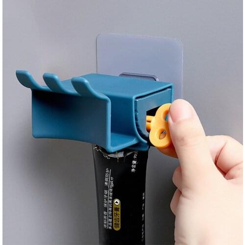 2in1 Home Plastic Toothpaste Squeezer Tube Easy Dispenser Rolling Toothbrush Holder Bathroom Supply Tooth Cleaning Accessories