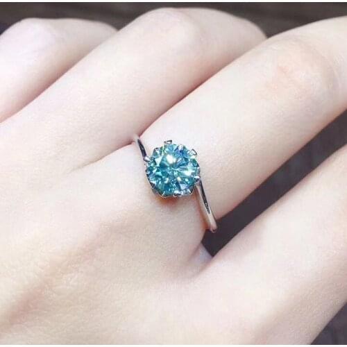 Classic 925 Sterling Silver Rings Green Diamond Ring For Women Single S925 Silver Engagement Ring Fine Jewelry Gorgeous Promise