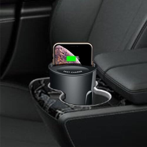 10W Car Wireless Charger Cup with USB Output for Huawei P30Pro Mate20Pro Iphone XR XS XS MAX