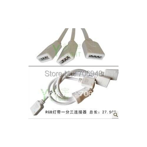 3 ports for RGB Led Strip controller connector, RGB controller Splitter, RGB Strip HUB, led connector