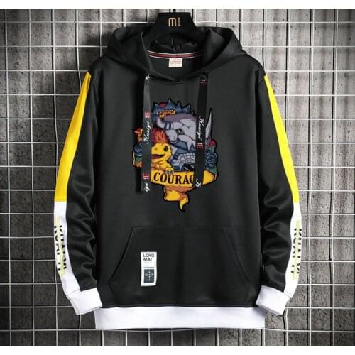 Anime Digimon Adventure Hoodie Men/Women Popular Harajuku Hoodeds Pullover Streetwear Casual Fake Two-Piece jacket coat