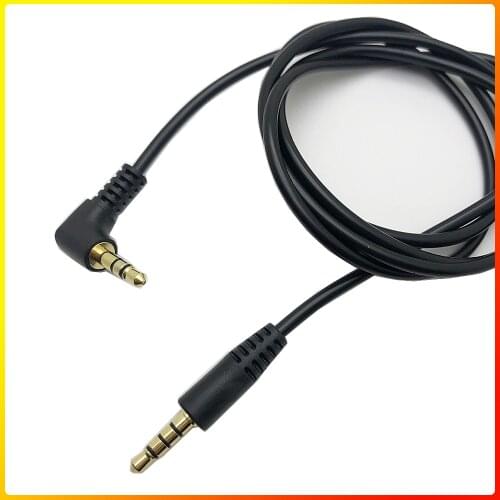 3.5mm TRRS to TRS Audio Cable Connector Wire 100cm/3.28ft for Mobile Phones BOYA Comica Microphone Headphones