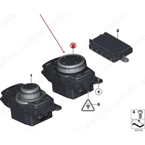 Car Central control multi-function controller Multimedia knob mouse F10b mwF18 Multimedia controller Switch button mouse