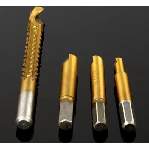 HOEN Screw Remover Hss Titanium Wood Extractor Saw Drill Screw Extractor Damaged Bolt Nut Remover Easy Out Drill Hole Saw Cutter