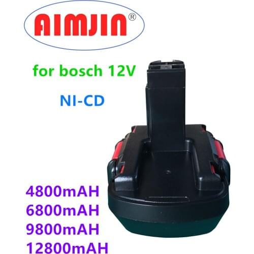 For Bosch 12V4.8/6.8/9.8/12.8Ah PSR Rechargeable Battery GSR 12V AHS GSB GSR 12 VE-2 BAT043 BAT045 BAT046 BAT049 BAT120 BAT139